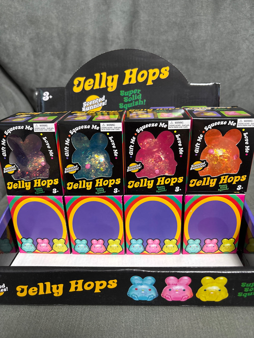 Squishy glitter jelly hops