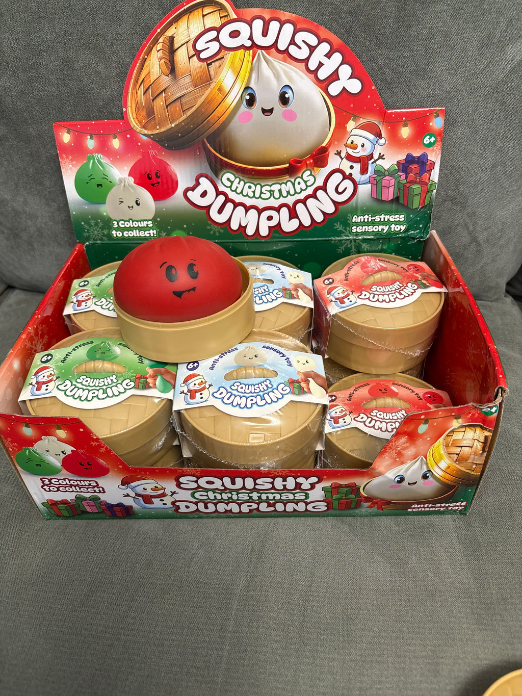 Set of 3 squishy Christmas dumplings