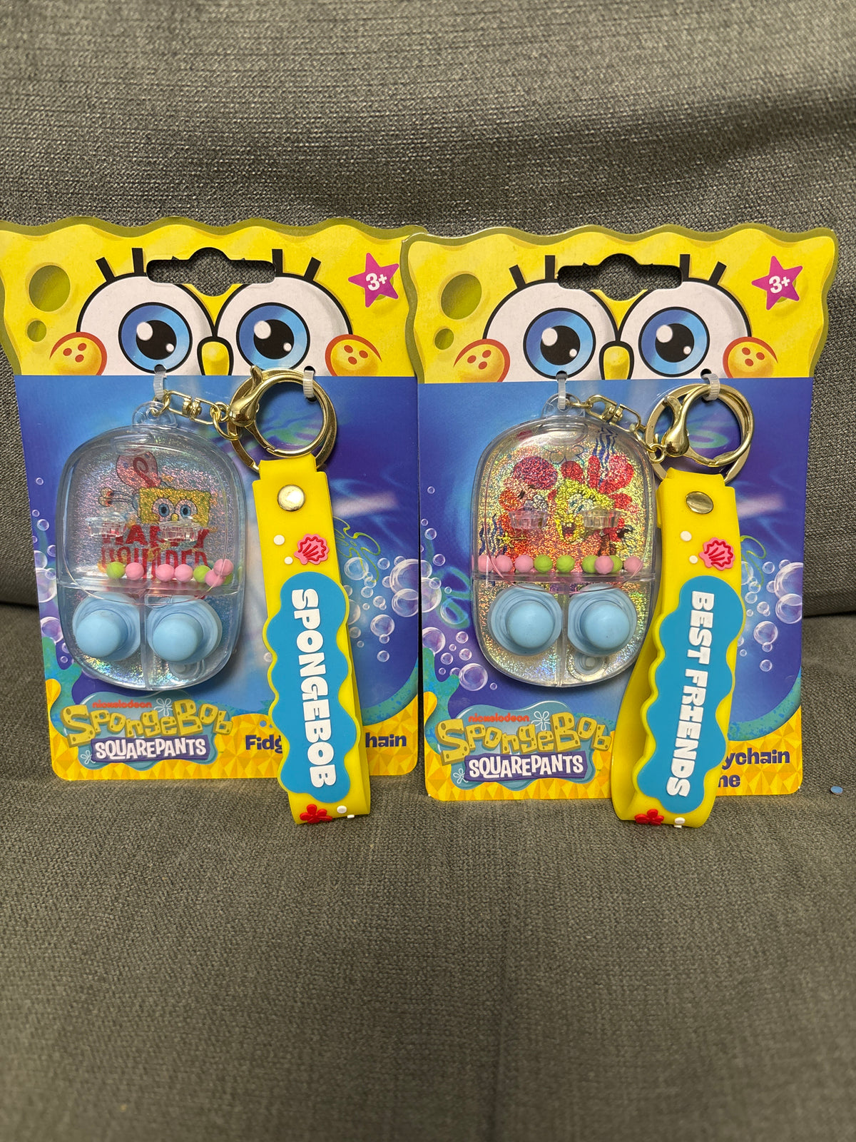 SpongeBob fidget keychain game
