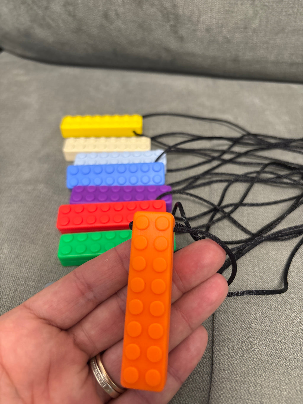 Lego chew necklace