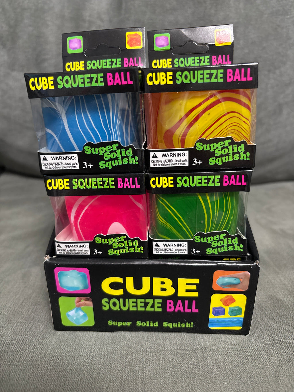 Squishy marble cube