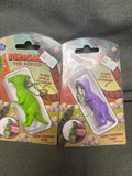 Dinosaur pea pod popper keychain