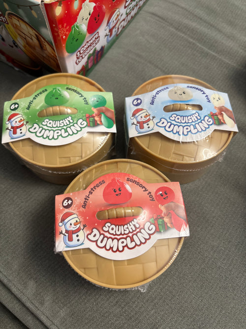 Set of 3 squishy Christmas dumplings