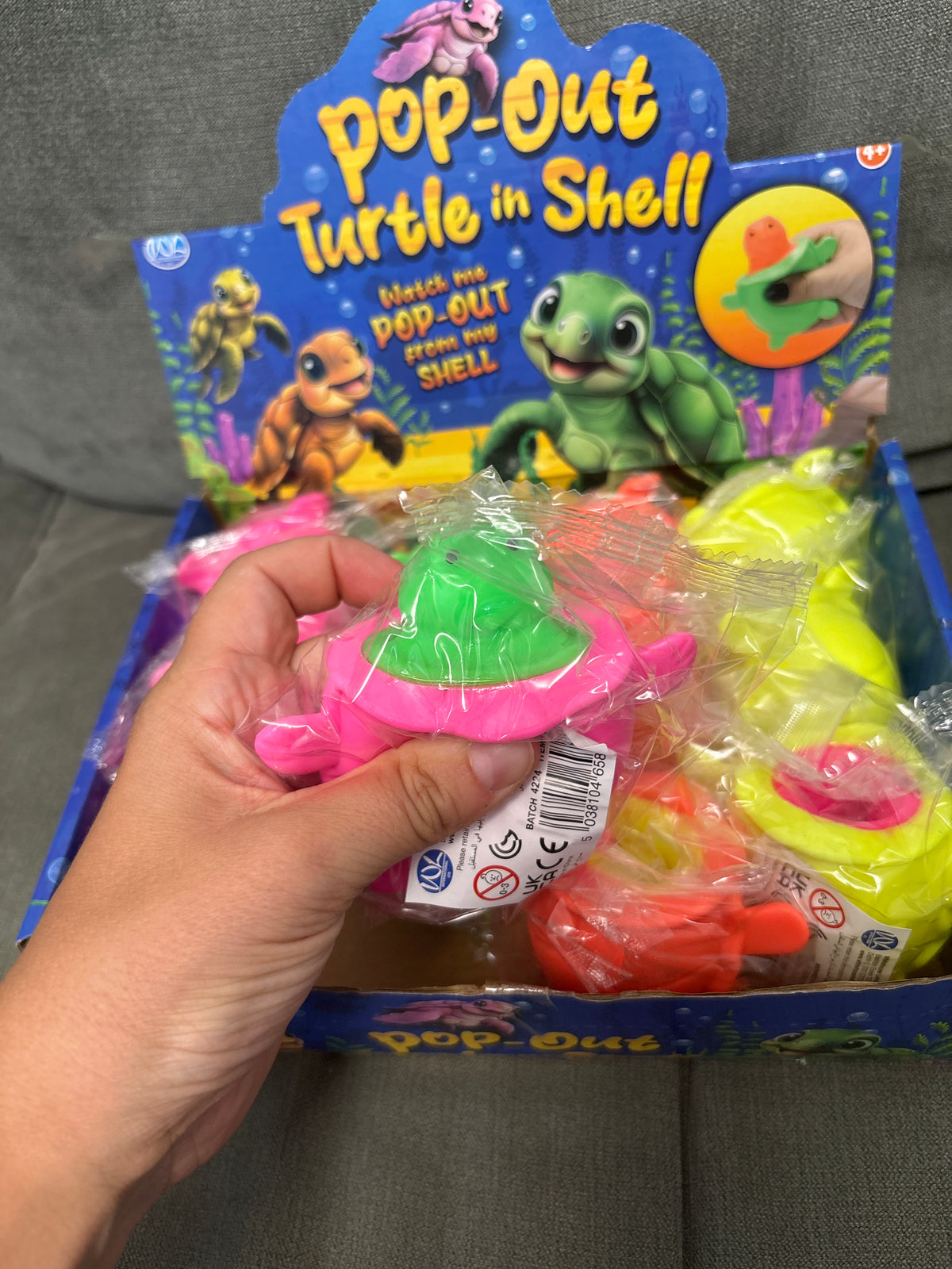 Pop out turtle in shell