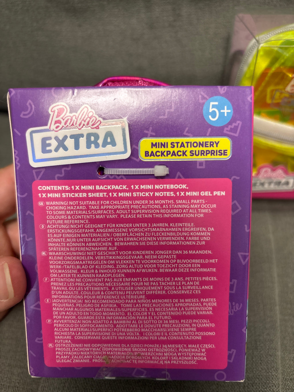 Barbie mini stationary backpack surprise