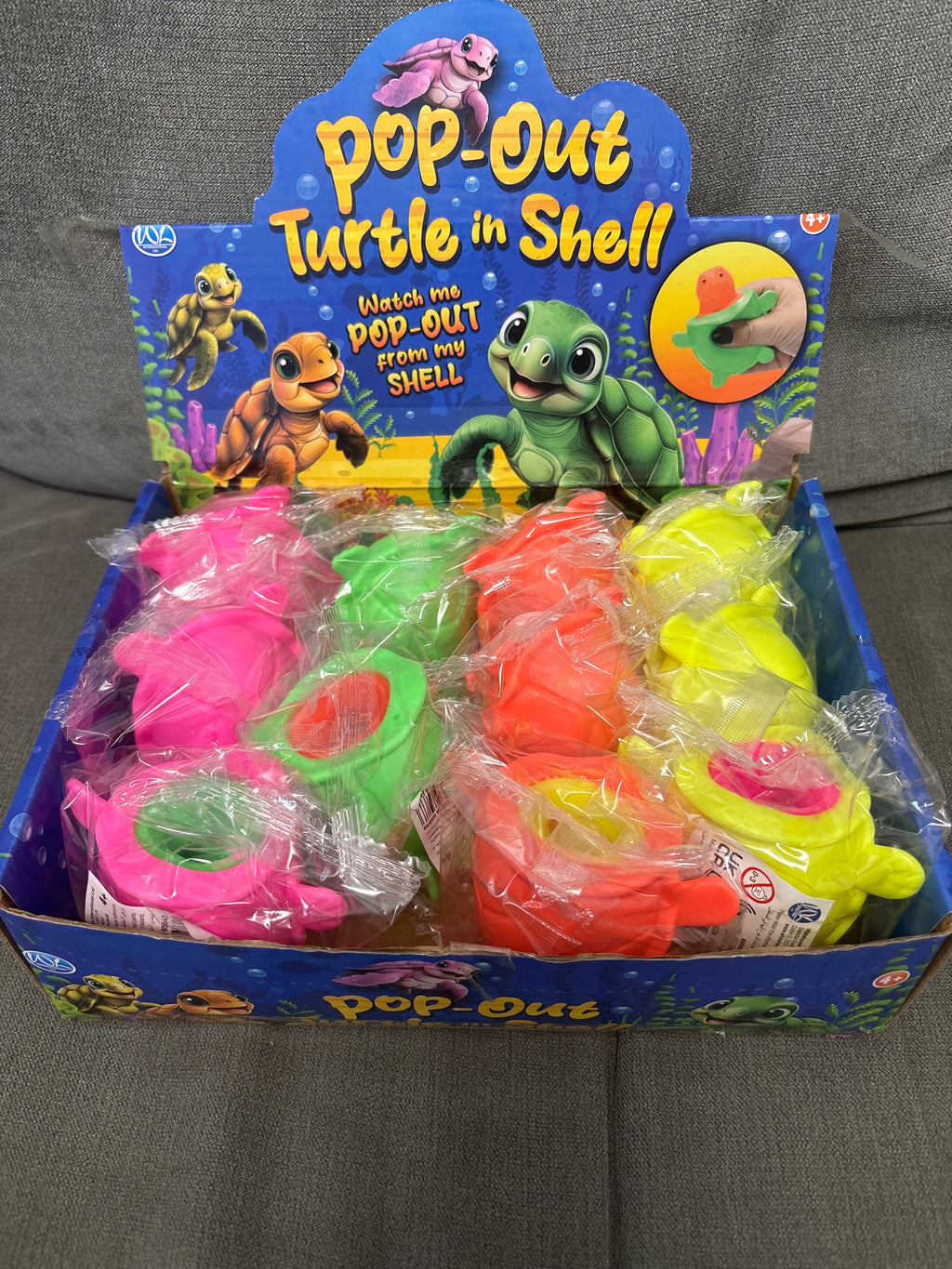 Pop out turtle in shell