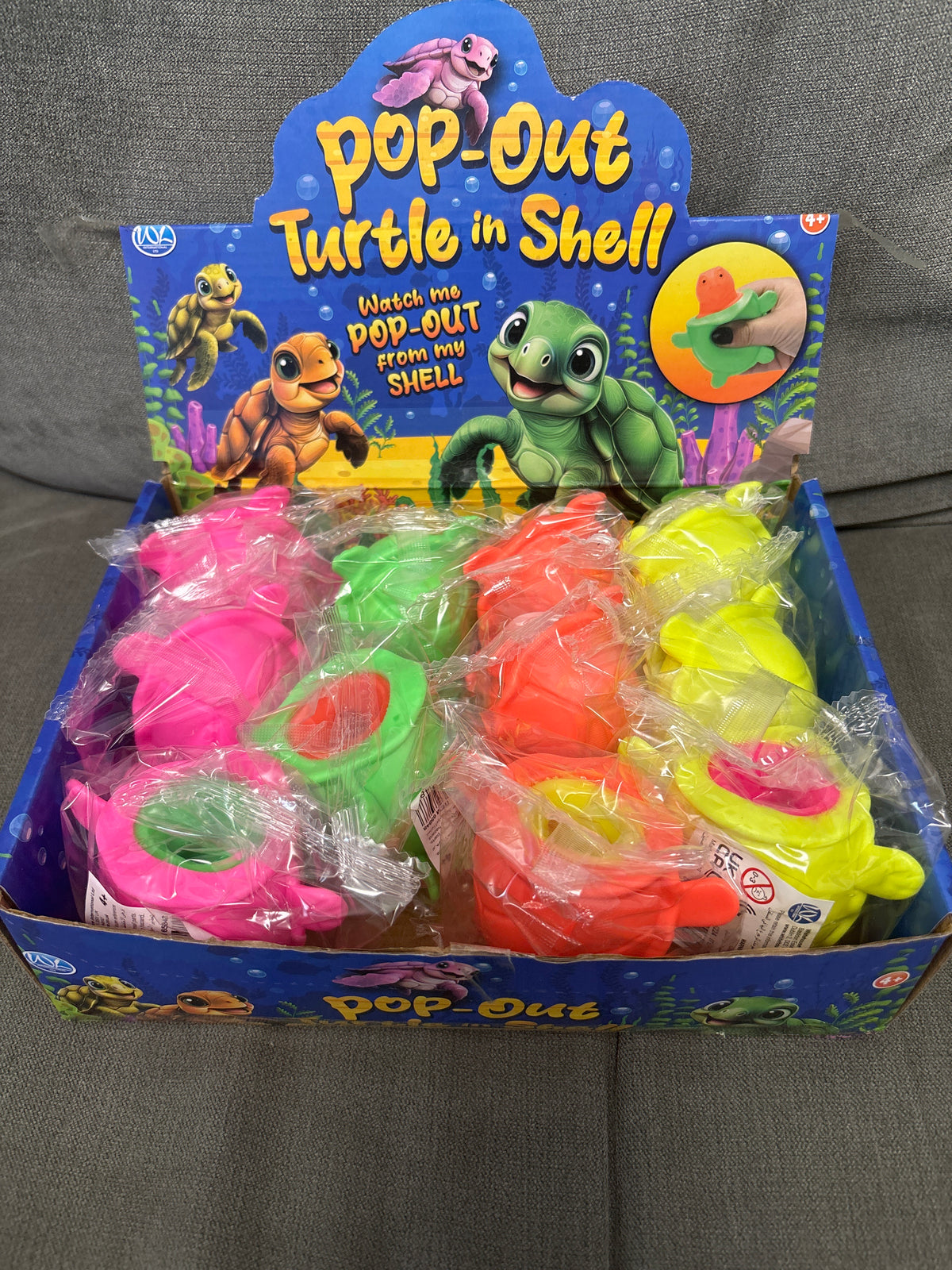 Pop out turtle in shell