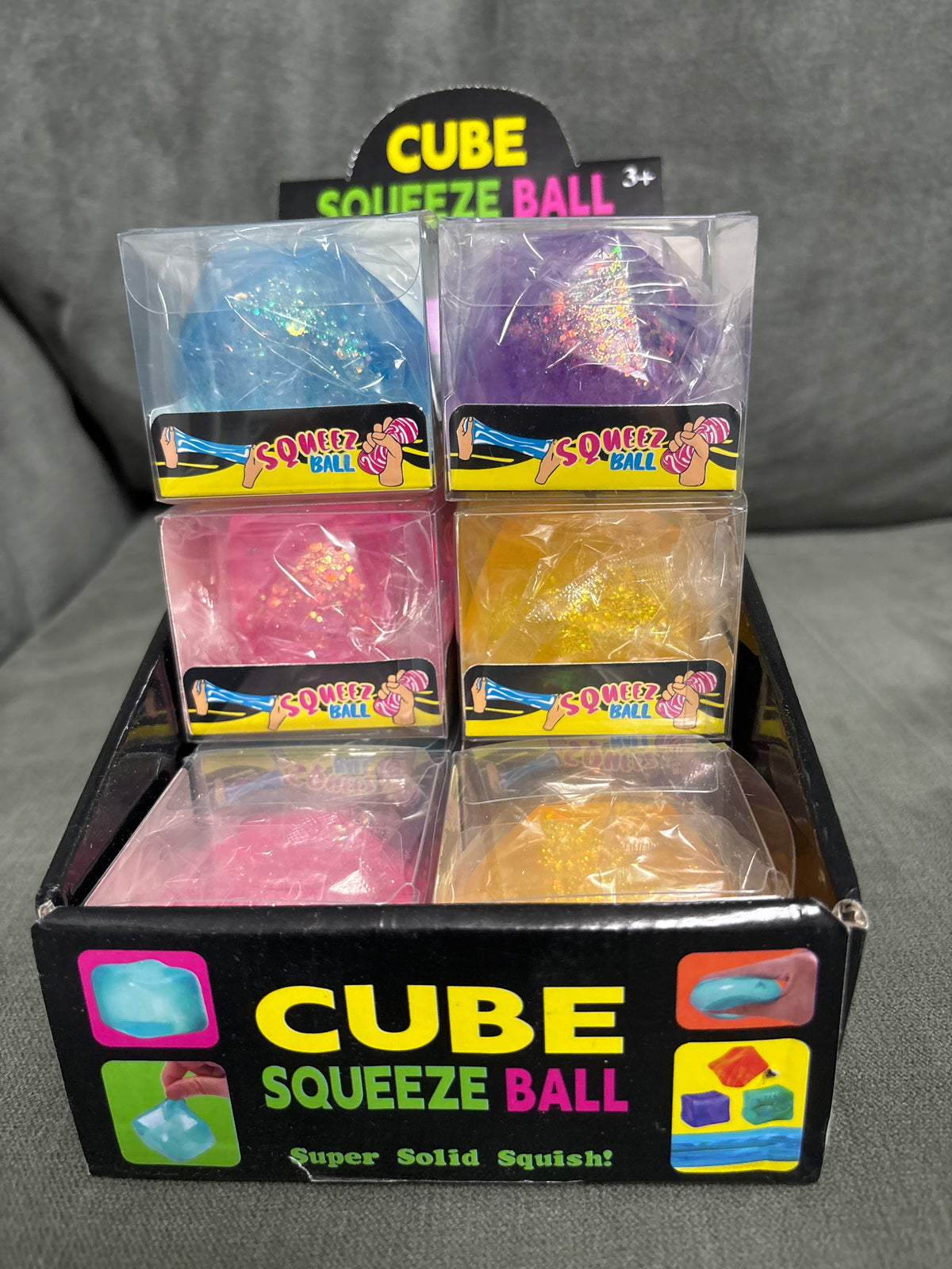 Squishy glitter diamond