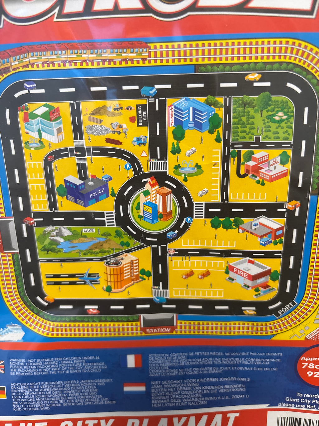 Hot rodz giant city playmat