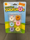 Mini animal squishos pack of 6