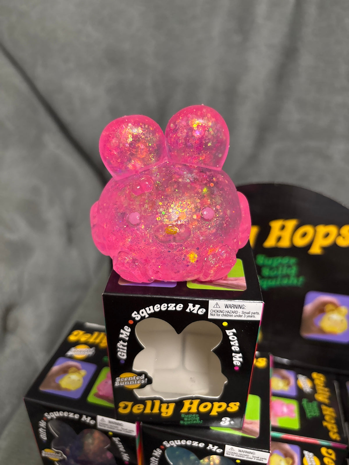 Squishy glitter jelly hops