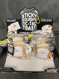 Sticky squishy tic-tac toast