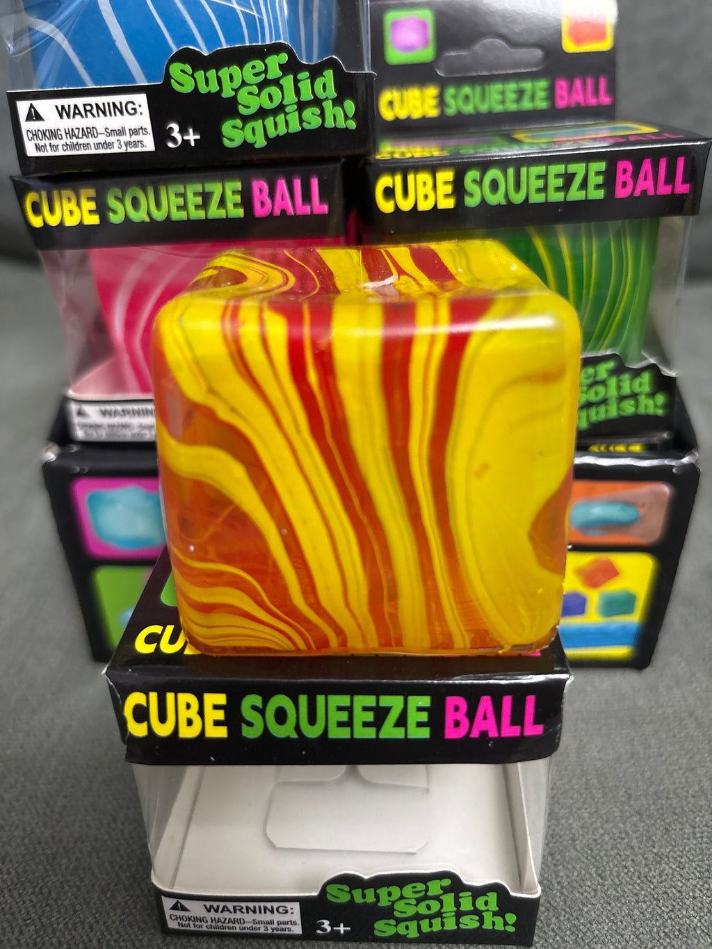 Squishy marble cube
