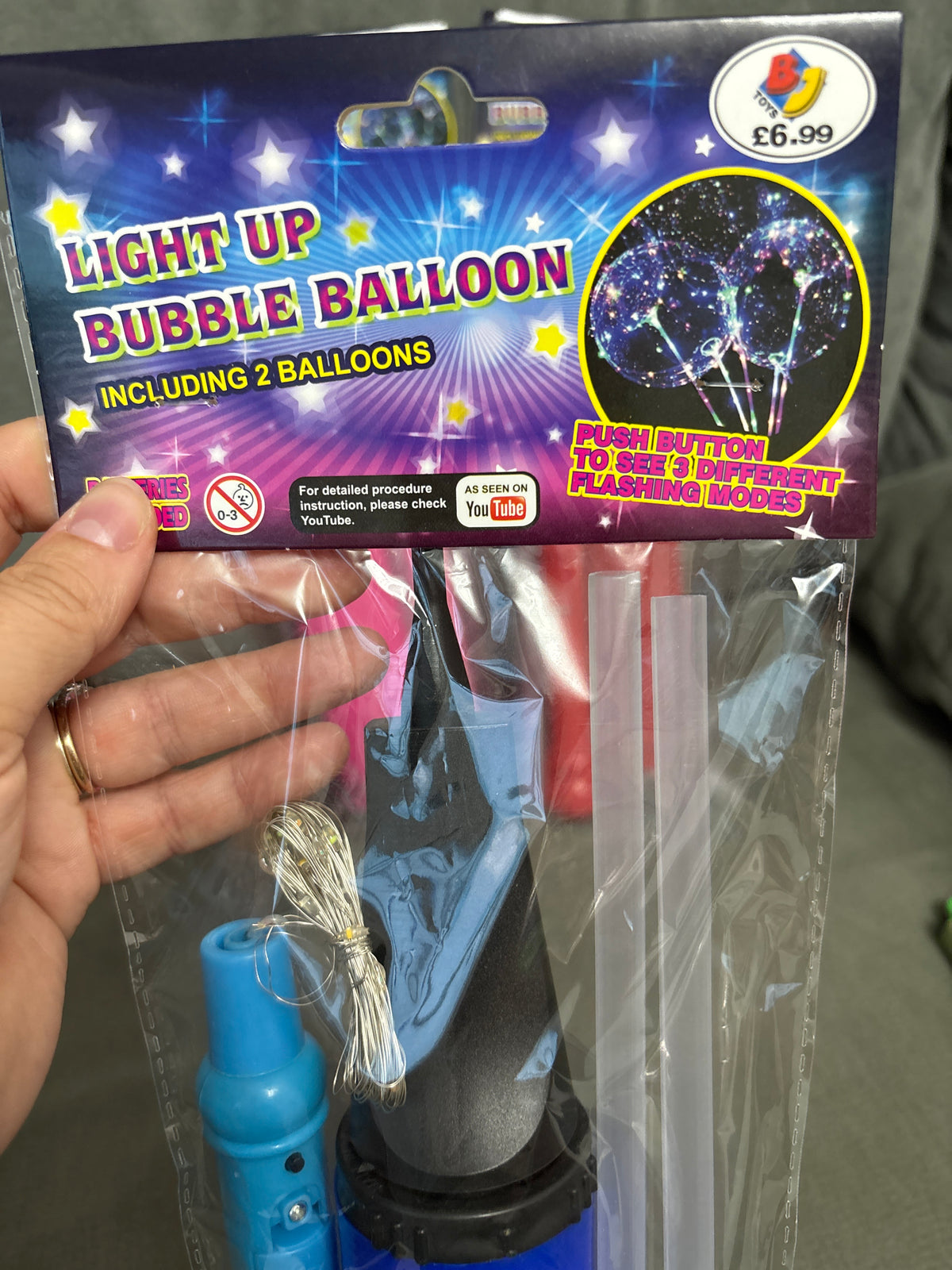 Light up bubble ballon