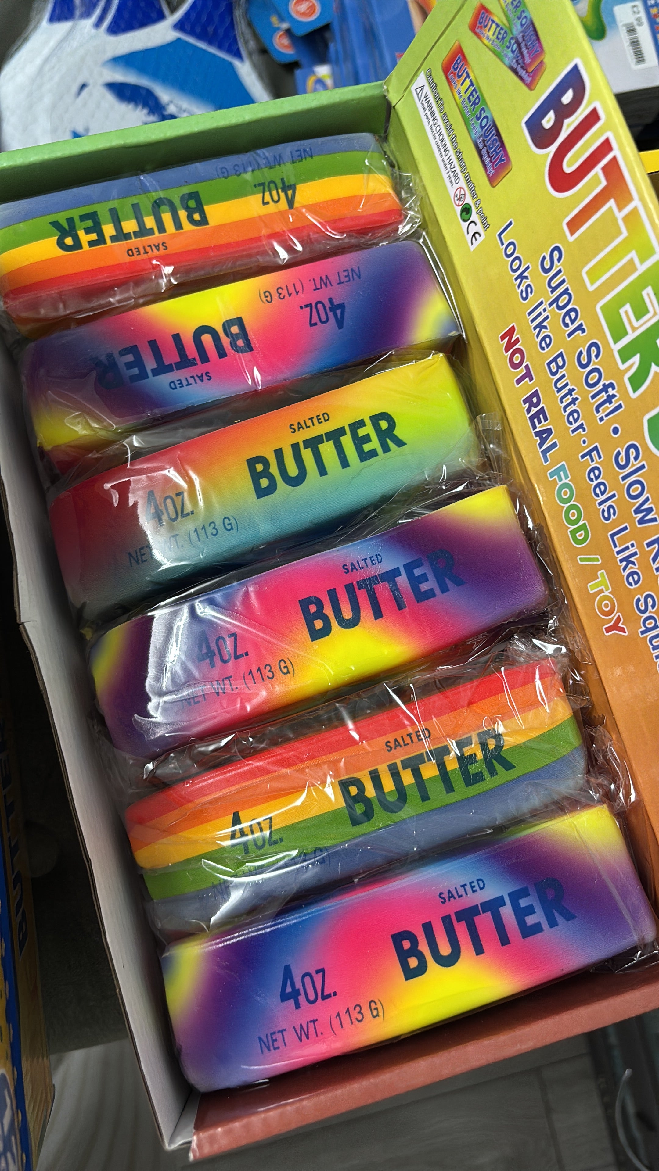 Slow rising rainbow butter