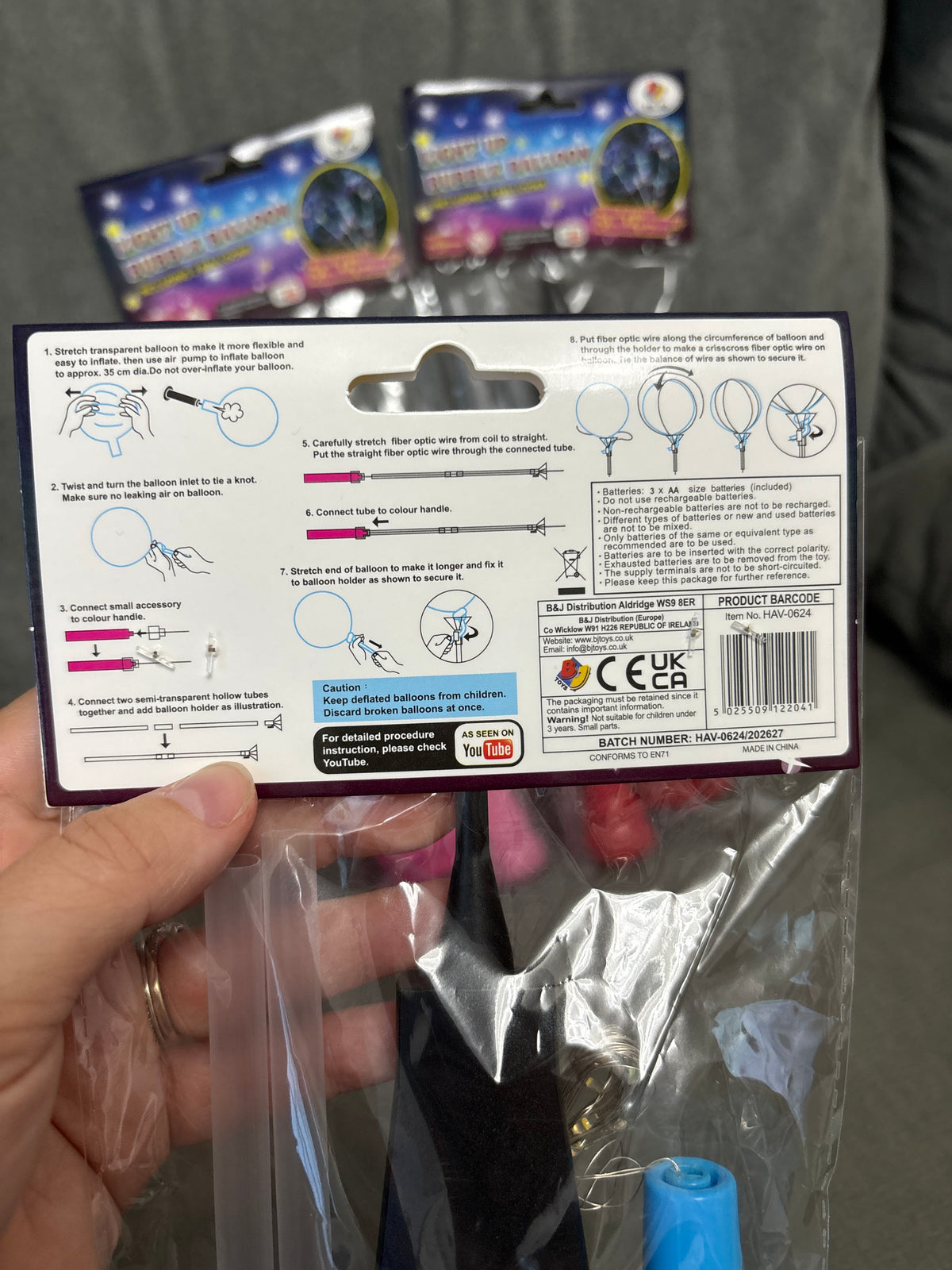 Light up bubble ballon