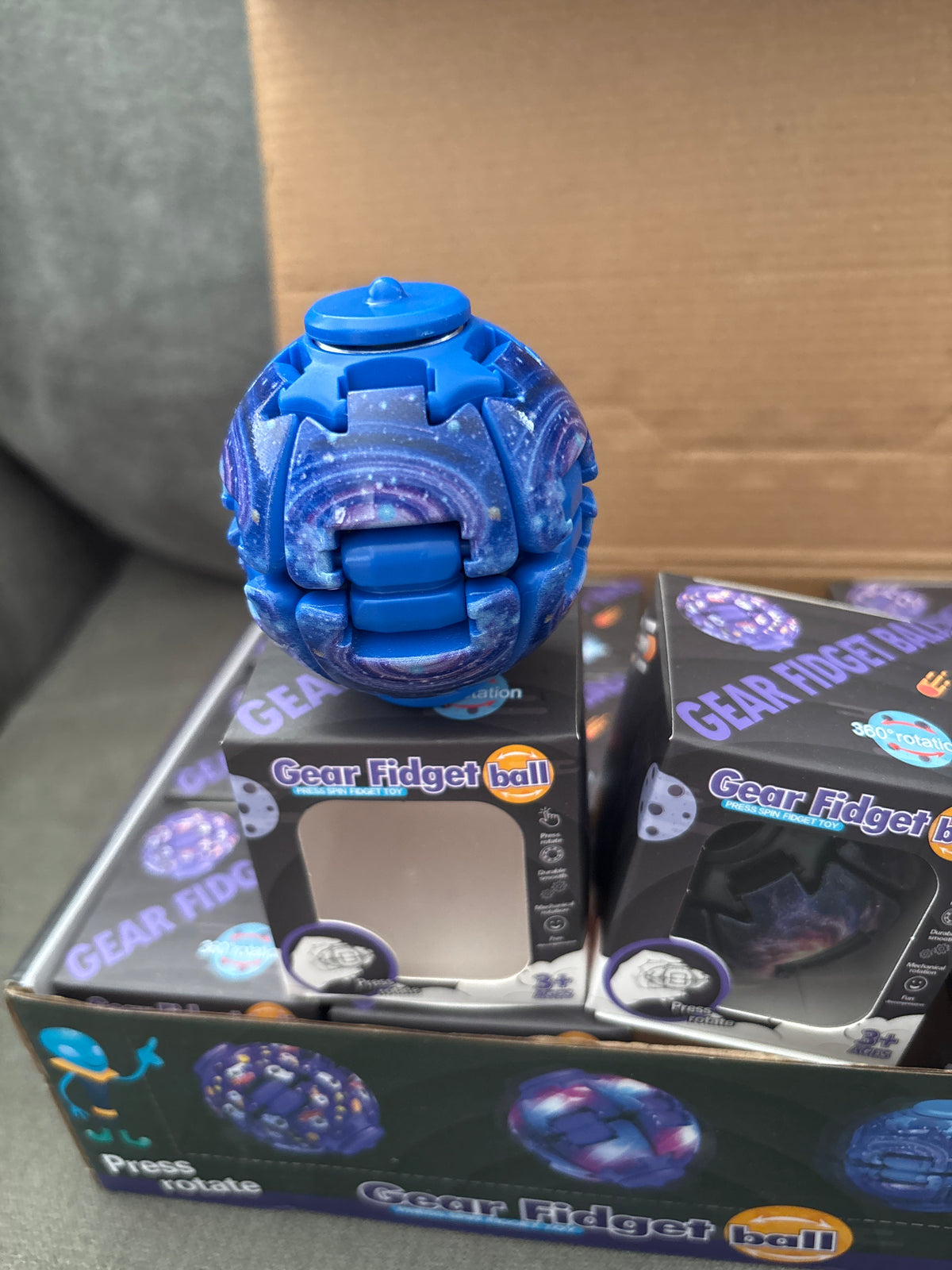 Gear fidget ball space edition