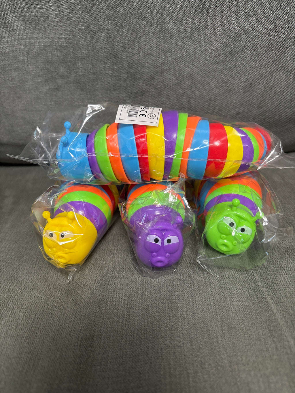 Wiggly caterpillar fidget toy
