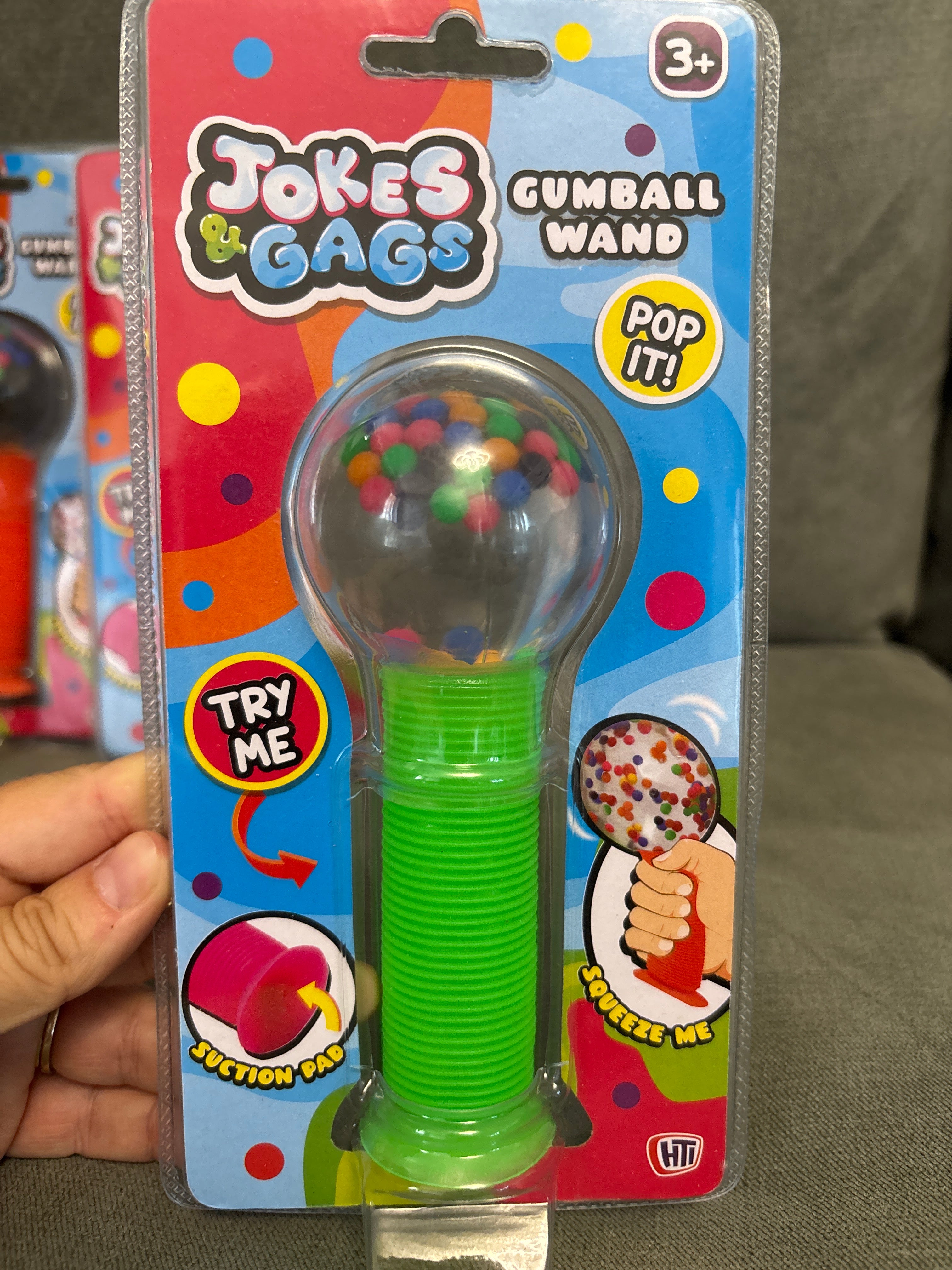 Squishy gumball wand