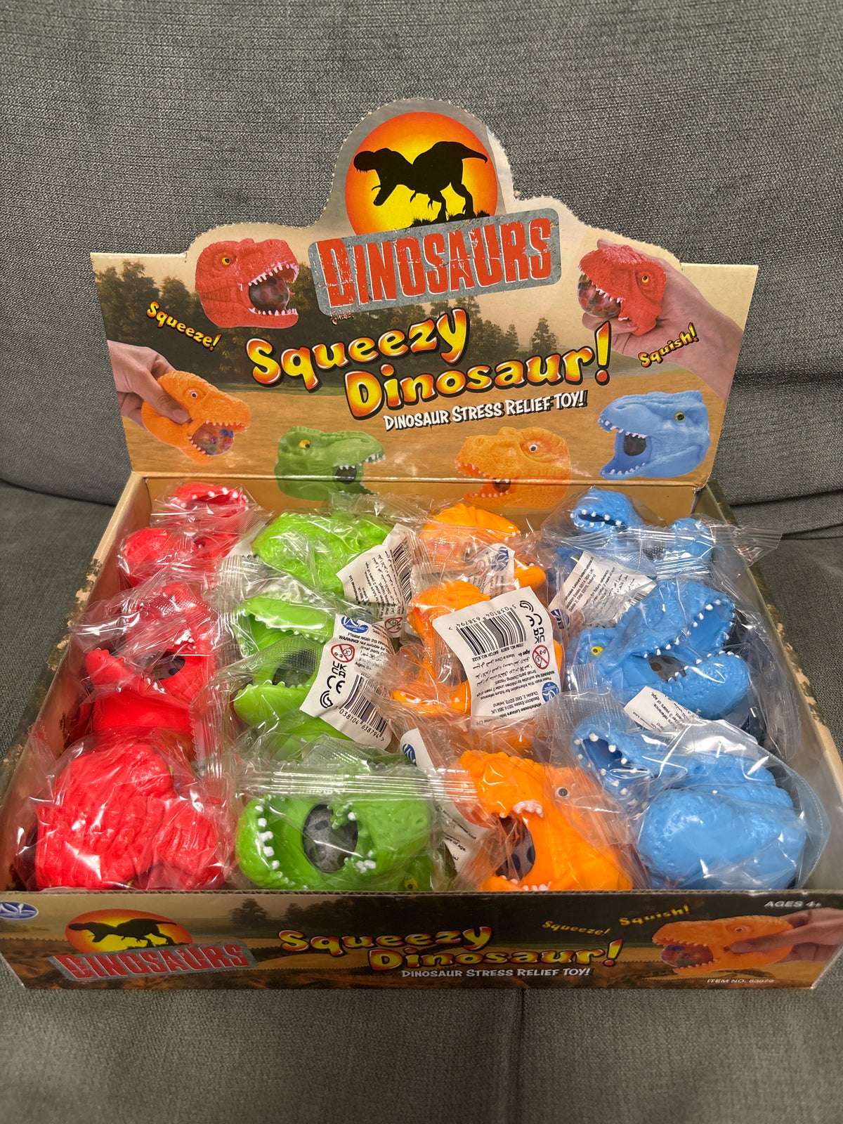 Squeezy dinosaur head